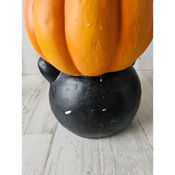 Halloween cat ghost candy bowl totem jack-o'-lantern pumpkin unique vintage deco - Picture 5 of 10